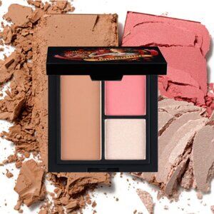 🍭3/$25🍭REINA REBELDE On Your Face Contour + Color Trio Face Palette in ADORADA